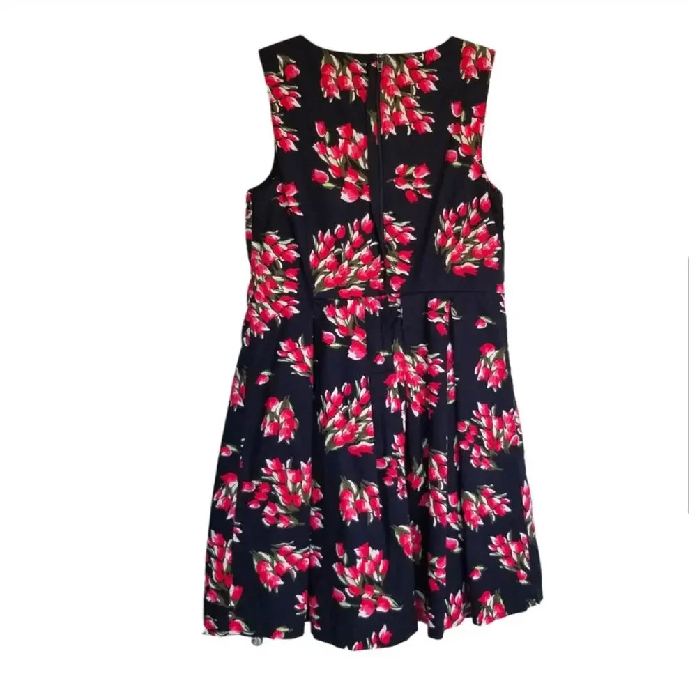 Joe Fresh Girls Size 10 Summer Dress Floral Sleeveless 100% Cotton Casual